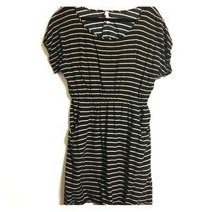 Striped Black and Tan XL dress